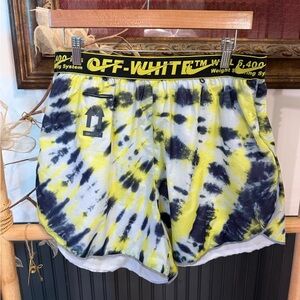 OFF-WHITE x Nike Women's Tie-Dye NRG Athletic Shorts ~ Size XL 💛🍄